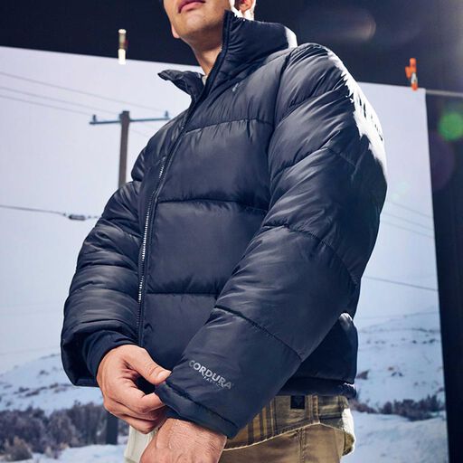 Male model wearing the Ridgeway Hi-Loft Jacket for Men