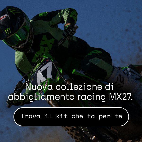 Nuova collezione di abbigliamento racing MX27. L'originale.